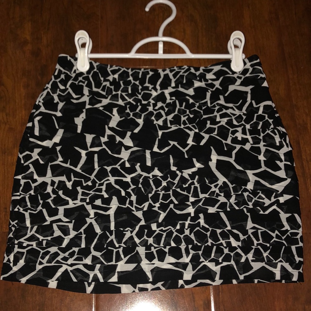 Armani Exchange Black and White Skirt